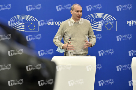 Pressekonferenz der Grünen im Europäischen Parlament in Straßburg