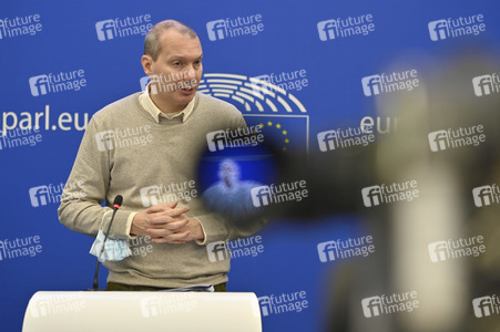 Pressekonferenz der Grünen im Europäischen Parlament in Straßburg