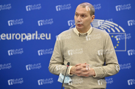 Pressekonferenz der Grünen im Europäischen Parlament in Straßburg