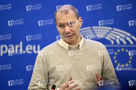 Pressekonferenz der Grünen im Europäischen Parlament in Straßburg