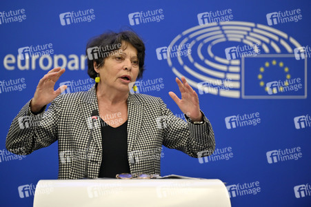 Pressekonferenz der Grünen im Europäischen Parlament in Straßburg