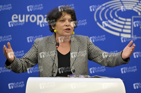 Pressekonferenz der Grünen im Europäischen Parlament in Straßburg
