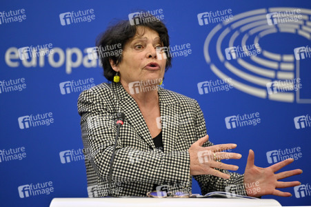 Pressekonferenz der Grünen im Europäischen Parlament in Straßburg