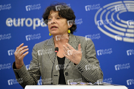 Pressekonferenz der Grünen im Europäischen Parlament in Straßburg