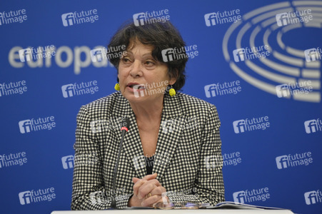 Pressekonferenz der Grünen im Europäischen Parlament in Straßburg