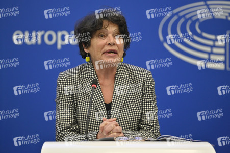 Pressekonferenz der Grünen im Europäischen Parlament in Straßburg
