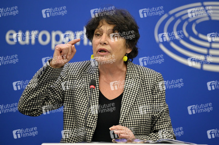 Pressekonferenz der Grünen im Europäischen Parlament in Straßburg