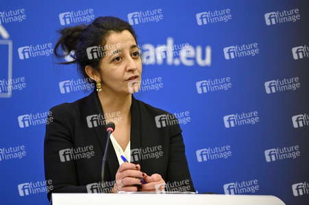 Pressekonferenz der Grünen im Europäischen Parlament in Straßburg