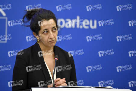 Pressekonferenz der Grünen im Europäischen Parlament in Straßburg