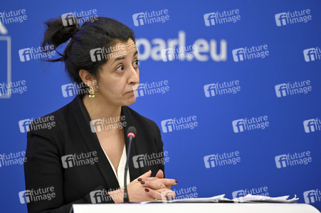 Pressekonferenz der Grünen im Europäischen Parlament in Straßburg