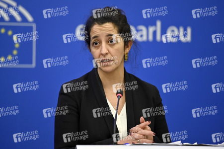 Pressekonferenz der Grünen im Europäischen Parlament in Straßburg