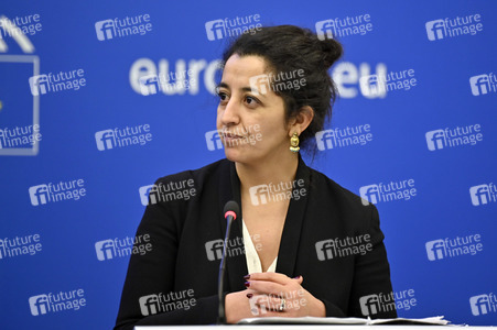 Pressekonferenz der Grünen im Europäischen Parlament in Straßburg