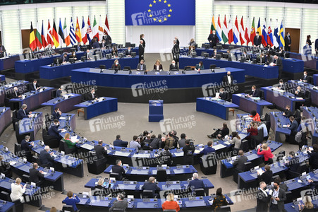 Rede von Emmanuel Macron vor dem EU-Parlament in Straßburg