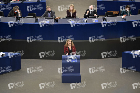 Plenartagung im Europäischen Parlament in Straßburg