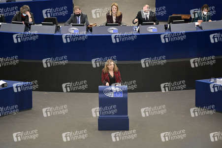 Plenartagung im Europäischen Parlament in Straßburg