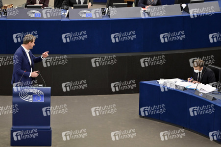 Plenartagung im Europäischen Parlament in Straßburg