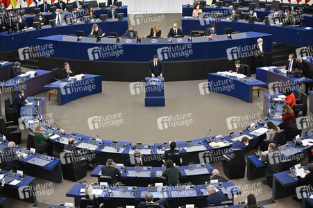 Plenartagung im Europäischen Parlament in Straßburg