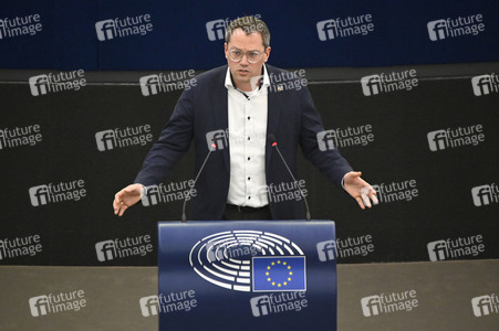 Plenartagung über den Digital Services Act im EU-Parlament in Straßburg