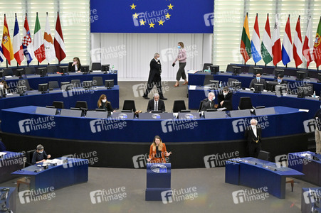 Plenartagung über den Digital Services Act im EU-Parlament in Straßburg