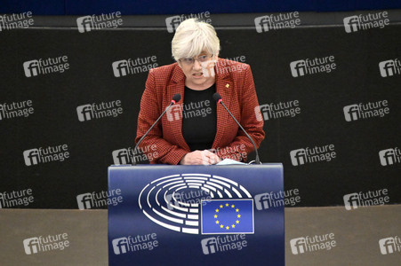 Plenartagung über den Digital Services Act im EU-Parlament in Straßburg