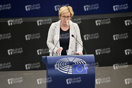 Plenartagung über Tiertransporte im EU-Parlament in Straßburg