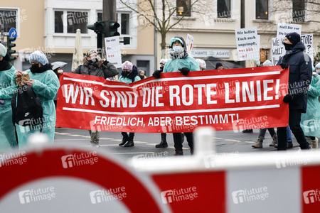 Coronademo in Düsseldorf
