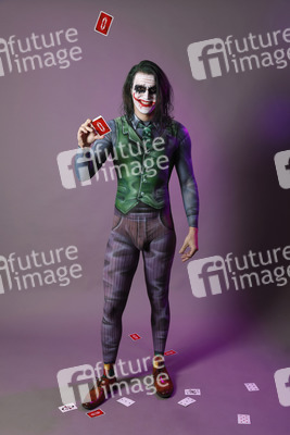 GEEK ART: Joker meets Riddler Bodypainting