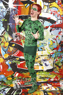 GEEK ART: Joker meets Riddler Bodypainting