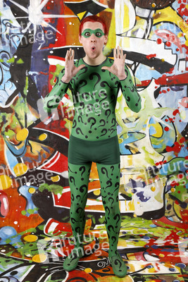 GEEK ART: Joker meets Riddler Bodypainting