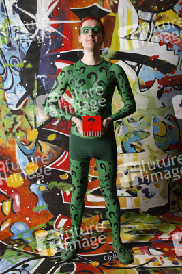 GEEK ART: Joker meets Riddler Bodypainting