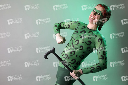 GEEK ART: Joker meets Riddler Bodypainting
