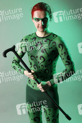 GEEK ART: Joker meets Riddler Bodypainting