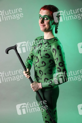 GEEK ART: Joker meets Riddler Bodypainting
