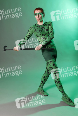 GEEK ART: Joker meets Riddler Bodypainting