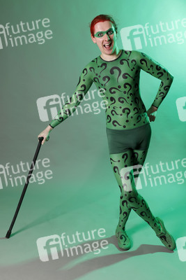 GEEK ART: Joker meets Riddler Bodypainting