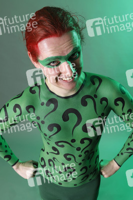 GEEK ART: Joker meets Riddler Bodypainting