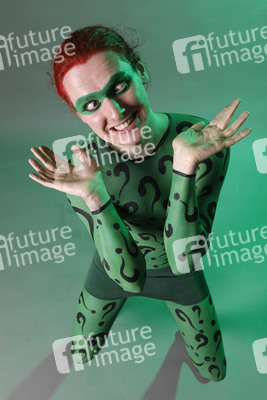 GEEK ART: Joker meets Riddler Bodypainting