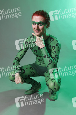 GEEK ART: Joker meets Riddler Bodypainting