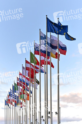 EU-Flaggen in Straßburg