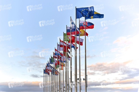 EU-Flaggen in Straßburg