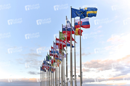 EU-Flaggen in Straßburg