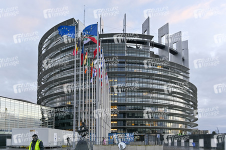 EU-Flaggen in Straßburg