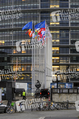 EU-Flaggen in Straßburg