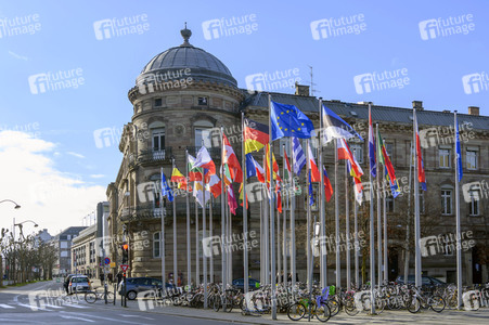 EU-Flaggen in Straßburg