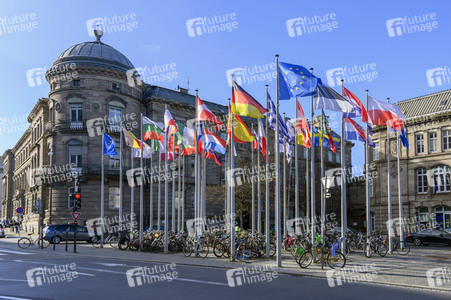EU-Flaggen in Straßburg
