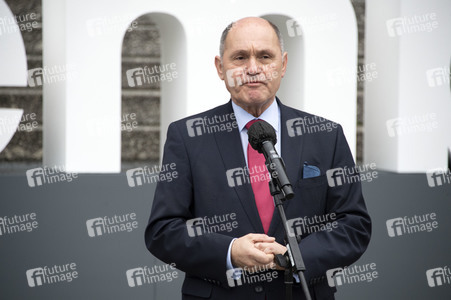 Pressestatements von Wolfgang Sobotka, Mickey Levy und Bärbel Bas in Berlin