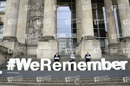 Pressestatements von Wolfgang Sobotka, Mickey Levy und Bärbel Bas in Berlin