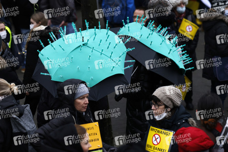 Coronademo in Düsseldorf