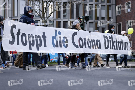 Coronademo in Düsseldorf