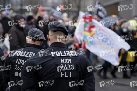 Coronademo in Düsseldorf